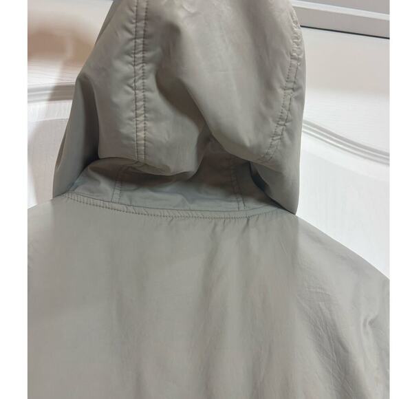 Nike Men M Puffer Jacket Gray Blue Hooded Pockets Rear Pocket Performance Active - Picture 7 of 8